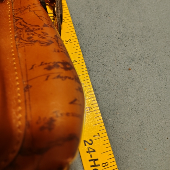 Patricia Nash Tan Map Print Crossbody Bag - Picture 5 of 6